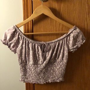 Pacsun Me to We Smocked Crop Top